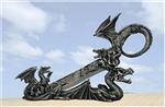 FDD28012 Dark Athame Dragon Knife